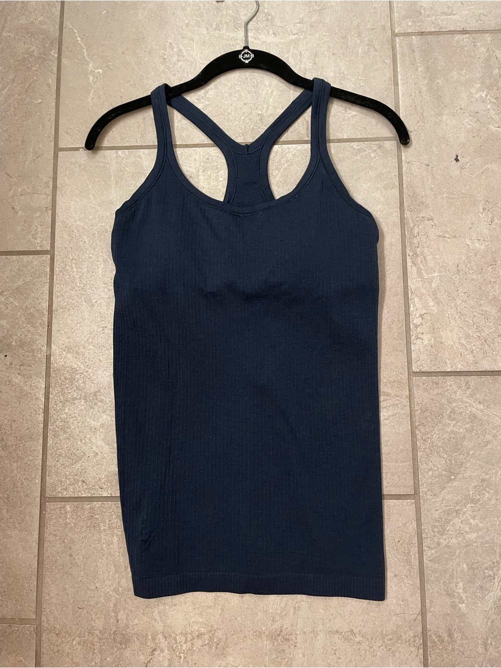 lululemon athletica Navy Ribbed Racerback Tank